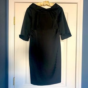 Open neckline Black Dress